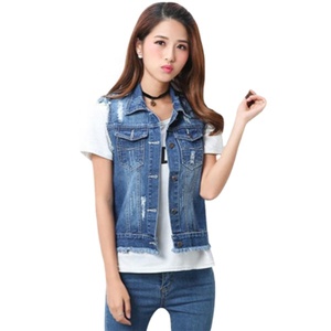 Encuentre el mejor fabricante de chaquetas jeans mujer sin mangas y chaquetas  jeans mujer sin mangas para el mercado de hablantes de spanish en  alibaba.com