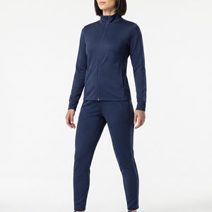 Elegante Chándal Deportivo de Invierno para Mujer con Capucha y Ribete en Contraste, Estilo Deportivo con Detalles de Ribete Sutil - Product Image 3