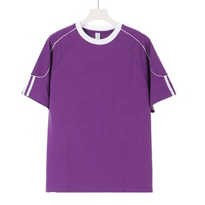 Men's for <b>Raglan</b> Sleeve T-Shirt Regular Fit O-Neck Knitted Casual Solid Color 100% Cotton Front Logo Breathable - Product Image 1
