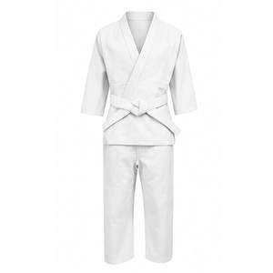 Kimono de judo de qualité supérieure pour l'entraînement aux arts martiaux, en tissu de coton robuste avec construction renforcée des genoux et des épaules - Product Image 5