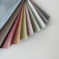 0.8mm-0.9mm Tissu Cuir Designer Tissu en cuir artificiel Rexine pour chaussures brillantes