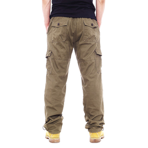 Pantalones Cargo de Moda para Hombre, Estilo Workwear, Cintura Elástica, Multibolsillos, Lona Transpirable, Corte Holgado, Ropa de Invierno, Hip Hop, 100% - Product Image 2