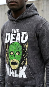 Sweat-shirt à capuche surdimensionné personnalisé en coton épais délavé à l'acide, style streetwear vintage, avec motif graphique, unisexe, OEM - Product Image 5