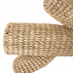 Panier en jacinthe d'eau tressé à la main KAKTUS, panier à cactus, organisateur de rangement décoratif unique, fibre naturelle, style rustique bohème, accent de décoration intérieure - Product Image 3