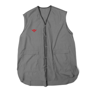 Gilet de barbier personnalisable pour homme avec logo, robuste et tendance, avec fermeture éclair, veste de coupe de cheveux pour salon, cape de coiffure - Product Image 1