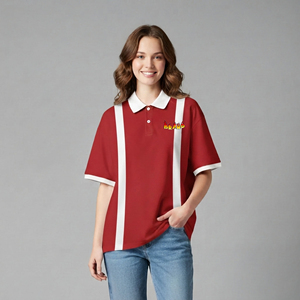 Nouvelle Arrivée Chemises Décontractées 100% Coton pour Femmes, 2 Couleurs, Respirantes, Tendance, Coupe Classique, Golf, Broderie Logo Personnalisé - Product Image 5