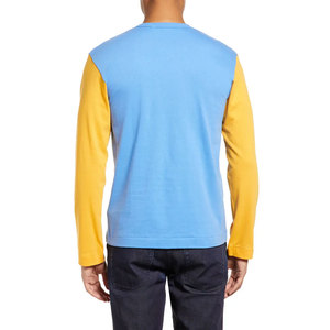 T-shirt à manches longues pour homme, dernier design, haute qualité, 100% polyester, vêtements unis, mode, t-shirts respirants à col rond pour homme - Product Image 2