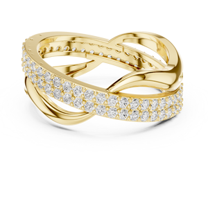 Luxury Women's Yellow <b>Gold</b> Diamond Bracelet Round Brilliant Cut Natural White Diamonds Wedding Jewelry <b>Bangles</b> - Product Image 5