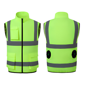 Chaleco Promocional de Otoño con Cremallera, Chaleco de Seguridad Corporativo de Forro Polar, Reflectante de Alta Visibilidad, Acolchado, Impermeable, Personalizable con Logotipo - Product Image 3