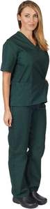 Stretch Fit Medical Scrubs <b>Set</b> Premium Unisex <b>Doctor</b> Nurse Hospital Surgical Uniform Jogger Pants Top Custom Logo Supply - Product Image 3