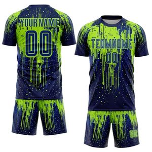 Uniformes de entrenamiento de fútbol personalizados, conjunto de camiseta deportiva de manga corta y pantalones cortos con estampado de alta calidad - Product Image 1