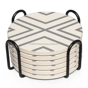 Posavasos Cuadrado Ecológico de Resina Casglow Heritage con Diseño Moderno Hecho a Mano para Tazas de Café y Vasos - Product Image 3
