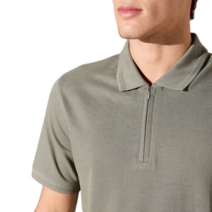 2025 nuevo diseño algodón poliéster secado rápido Polo Casual manga corta tejido hombres polos con impresión personalizada - Product Image 3