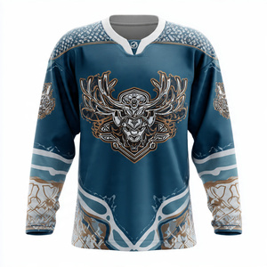 Maillot de hockey sur glace unisexe à manches longues pour l'entraînement, avec impression par sublimation du nom de l'équipe - Product Image 3