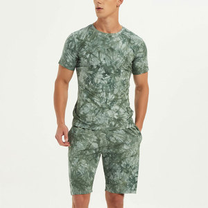 Outdoor Wear Slim Fit Plus Size Men Summer Embroidered Breathable Quick Dry T-Shirt Shorts Set High Quality - Product Image 6