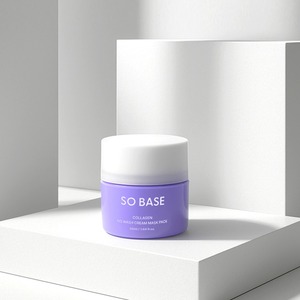 [ECOSMEC] SO BASE Masque Crème au Collagène Sans Rinçage en Pot Fraîcheur, Texture Lisse, Masque de Nuit Facial - Product Image 3