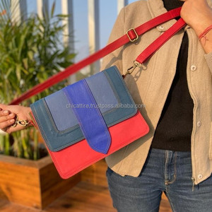 Bolso bandolera de Color rechoncho de cuero reciclado de nuevo estilo, bolso de cuero de piel con estampado de animales de alta calidad, bolso de hombro multicolor para mujer - Product Image 3