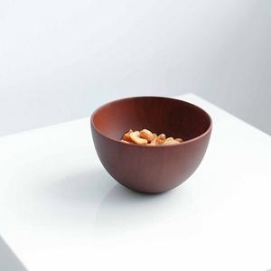 Petit bol rond en bois d'acacia massif pour salade et soupe, bol jetable en bambou, bol à smoothie en forme de bateau - Product Image 4