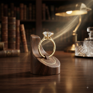 Bague solitaire en or jaune avec diamant taille poire, élégante bague de fiançailles et de mariage, pavé de diamants, bijoux de luxe pour femmes - Product Image 1