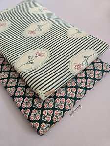 ผ้าเดนิมพิมพ์ลายหวีถักทอ 6060 |   ความกว้าง 44 นิ้ว |   ชุดท่อนบน 5 เมตร + ชุดท่อนล่าง 5 เมตร |   ผ้าฝ้ายนุ่มระบายอากาศได้ดี - Product Image 3