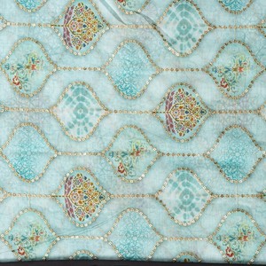 Premium position print with embroidery fabric is a modern textile designed for stylish fashion and <b>garment</b> collections This fabr - Product Image 6