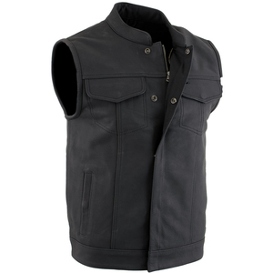 Comfortable Breathable Winter Warm <b>Men</b> <b>Leather</b> <b>Vest</b> Wholesale Price Unique Design <b>Men</b> <b>Leather</b> <b>Vest</b> <b>Men's</b> Coat Workwear - Product Image 4