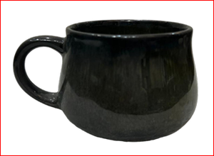 Mug à café en céramique Noir mat finition mate Design minimaliste Passe au lave-vaisselle Utilisation domestique - Product Image 3