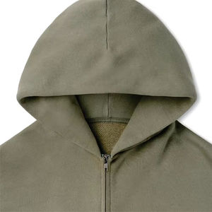 Wholesale Custom <b>Mens</b> Regular Fit Zipper up Hoodie Fleece <b>Pullover</b> Graphic Sweatshirt Clothing Factory - Product Image 6