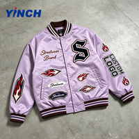 Vestes de baseball vintage confortables à prix d'usine Layenne, logo personnalisé, style hip-hop, pour un usage quotidien