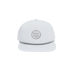 Casquette de golf unisexe à séchage rapide avec logo brodé personnalisé, trous respirants découpés au laser, fermeture réglable et visière incurvée - Product Image 3