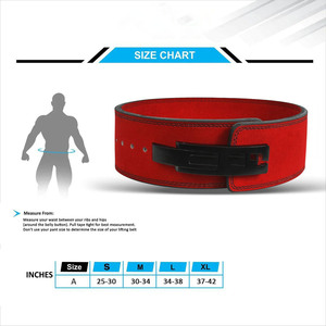 Ceinture à levier Pro Performance pour hommes et femmes, ceinture de musculation en cuir avec boucle à levier, fabricant OEM - Product Image 6