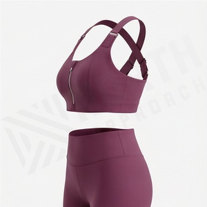 Fashion Wholesale Sexy <b>Thin</b> <b>Strap</b> Sports Breathable <b>Bra</b> Trending Yoga Top Girls Workout Fitness Activewear Clothes Fit - Product Image 3