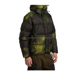 แจ็กเก็ตบอมเบอร์สำหรับผู้ชายสีดำสนิม HIQJ8ฤดูหนาวพร้อมคอตั้งปักดีไซน์มีฮู้ด - Product Image 6