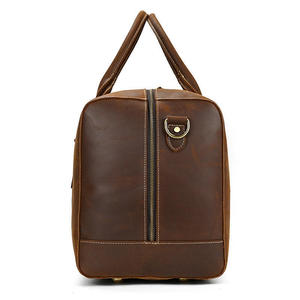 Best Seller Custom Logo Vintage Crazy Horse Leather Duffel Bag Mens <b>Travel</b> Weekend Overnight Luggage Business <b>Holdall</b> Sports Bag - Product Image 2