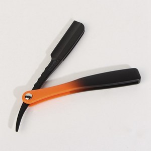 Navaja de Afeitar Desechable de Acero Inoxidable con Hoja Única y Mango de Plástico Recubierto de Platino para Uso en Salón y Cuidado Personal - Product Image 2