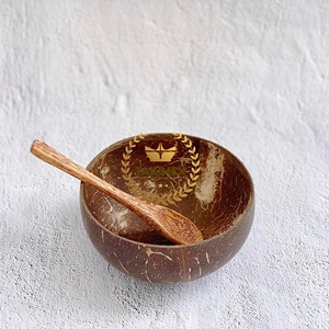 El fabricante real ofrece cuencos de coco hawaianos naturales ecológicos con patrón floral para ensaladas de frutas y fiestas - Product Image 2