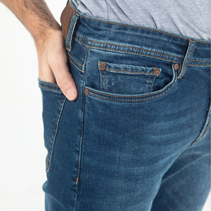 Pantalones Vaqueros de Mezclilla Ajustados para Hombre, Tela Elástica, Corte Regular, para Uso Diario Informal - Product Image 6