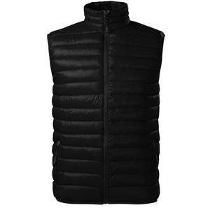 Gilet matelassé sans manches de haute qualité pour l'hiver, 100% polyester, imperméable, coupe-vent, avec décoration en fourrure, tissu tissé - Product Image 3