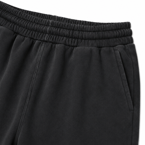 Men Heavyweight Washed Wide Leg Sweatpants Relaxed Fit Fleece Joggers <b>Elastic</b> <b>Waist</b> Casual Streetwear Custom <b>Trouser</b> - Product Image 5
