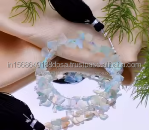 Cuentas de Ópalo Etíope Premium Hechas a Mano de la Mejor Calidad, Super Creativas, en Forma de Rodaja Pulida, para Joyería DIY - Product Image 2