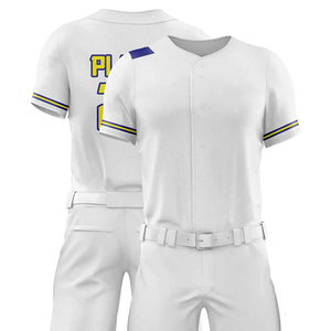 Uniformes de Béisbol Personalizados OEM de Poliéster/Nailon Transpirable para Hombre, Ropa de Entrenamiento de Secado Rápido y Protección UV, al Por Mayor al Mejor Precio - Product Image 4