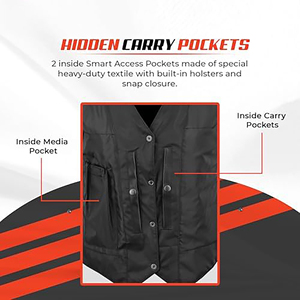 Gilet en cuir pour femme, sans manches, doublure polyester, couleur unie avec poches, service OEM - Product Image 5