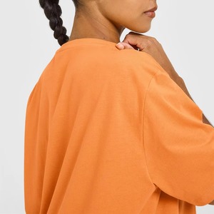 T-shirts d'entraînement respirants pour femmes, vente en gros B2B, impression personnalisée, séchage rapide, été, OEM, chemises à manches courtes vierges pour femmes - Product Image 4