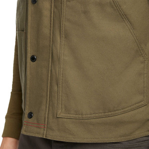 Chaleco de trabajo transpirable personalizado con forro acolchado de primavera, estilo cargo, corto, sin mangas, de lana gruesa, tejido para hombre, lavado. - Product Image 5