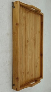 ถาดเก็บของไม้ทรงสี่เหลี่ยมผืนผ้า 50x40x30 ซม. ดีไซน์มินิมอล เคลือบเงา ชั้นเดียว ใช้สำหรับวางบนโต๊ะ ผลิตด้วยมือ คอลเลคชั่นแบบใช้แล้วทิ้ง - Product Image 6