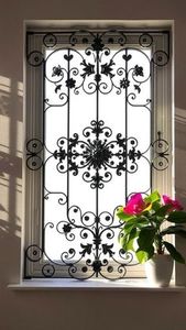 Custom Wrought Iron Scroll <b>Window</b> Grill – Decorative Exterior <b>Security</b> <b>Window</b> <b>Bars</b> Manufacturer - Product Image 3