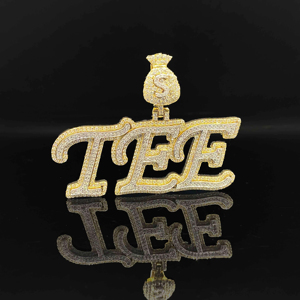 Colgante de Corona Cristiana de Aleación con Diamantes Esmerilados Estilo Hiphop Personalizado - Product Image 1