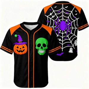 Baseball Jersey Breathable Sportswear <b>Set</b> Plus Size Printed Design With <b>Beaded</b> Features for Adults - Product Image 4