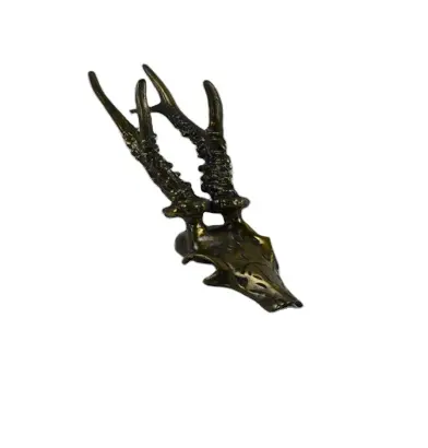 アルミ金属枝角鹿ヘッドスカル壁彫刻家の装飾用卸売価格