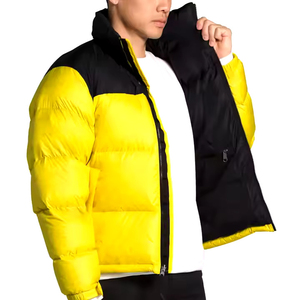 2025 Men's High Quality Linen Shell Windproof Puffer Jacket Waterproof <b>Winter</b> <b>Coat</b> New Design Wholesale Fabric Puffer Jacket - Product Image 3